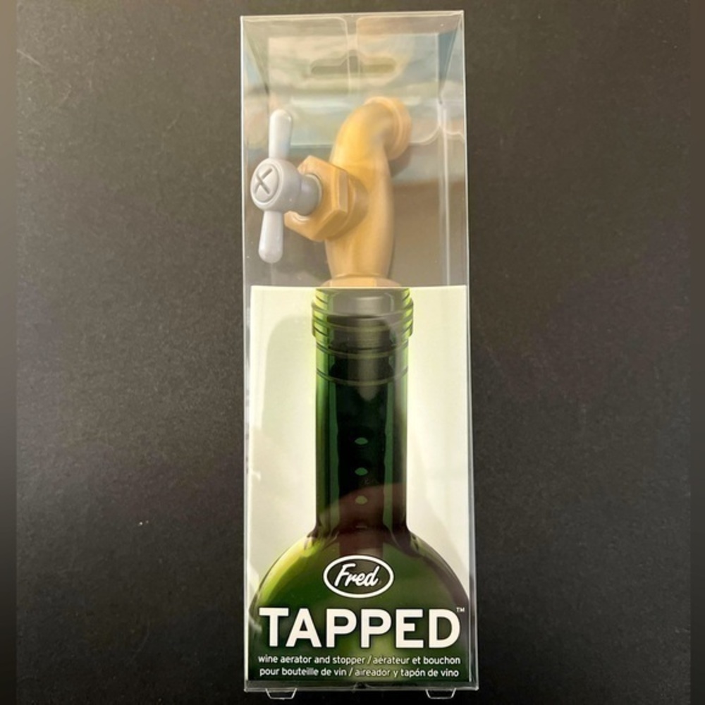 Fred “Tapped” Faucet Wine Aerator and Stopper